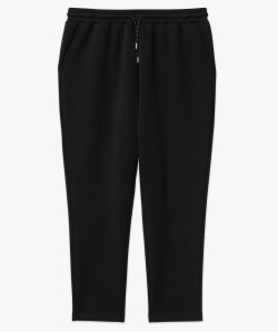 Pantalon en maille avec ceinture élastique femme grande taille